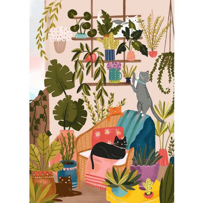 Balcony Cats 1000 Piece Puzzle (VPBCATC01) | Villager Puzzles | boogie + birdie