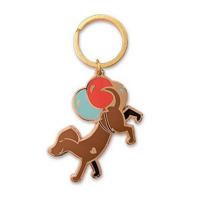 Balloon Dog Enamel Keychain | Almeida Illustrations | boogie + birdie
