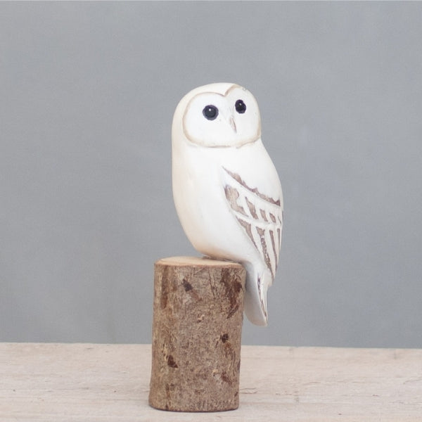 Hand Carved Barn Owl 5" | Aviologie | boogie + birdie