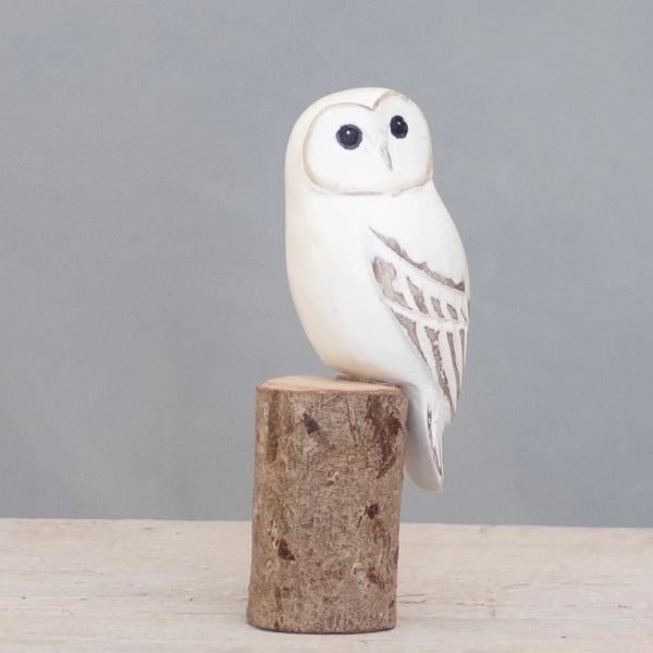 Hand Carved Baby Barn Owl 5" | Aviologie | boogie + birdie