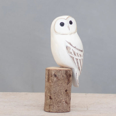 Hand Carved Baby Barn Owl 5" | Aviologie | boogie + birdie