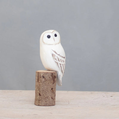 Hand Carved Baby Barn Owl 5" | Aviologie | boogie + birdie