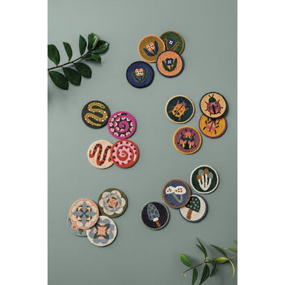 Beaded Amulet Coasters | Set of 4 | Danica Studio | boogie + birdie