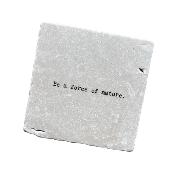 Be a Force of Nature Marble Coaster | Cedar Mountain | boogie + birdie