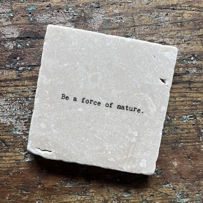 Be a Force of Nature Marble Coaster | Cedar Mountain | boogie + birdie