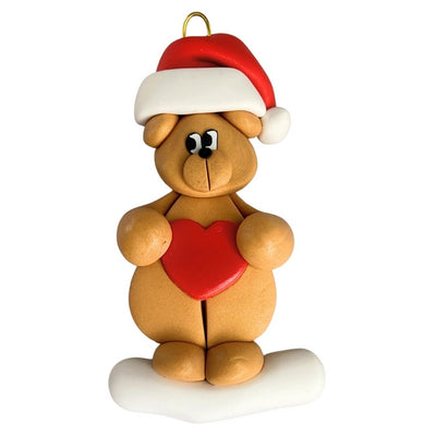 Personalized Bear With Heart Ornament | Ornamentopia | boogie + birdie