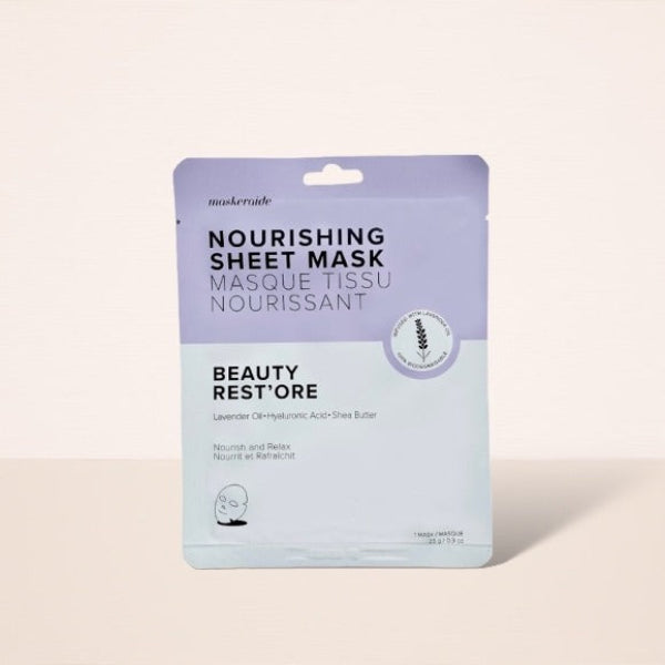 Beauty Rest'ore Nourishing Sheet Mask | Maskeraide | boogie + birdie