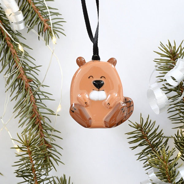 Glass Beaver Ornament | Station Pole Nord | boogie + birdie