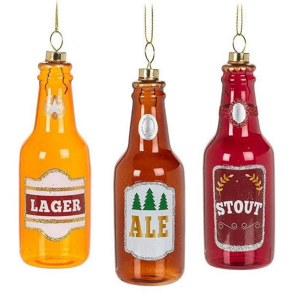Stout Beer Bottle Glass Ornament | Holiday Decor | boogie + birdie

