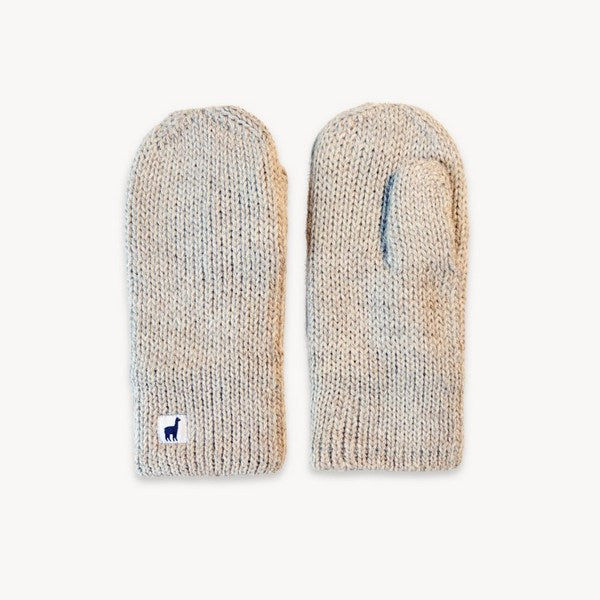 Beige Fleece-Lined Alpaca Mittens | Pokoloko | boogie + birdie
