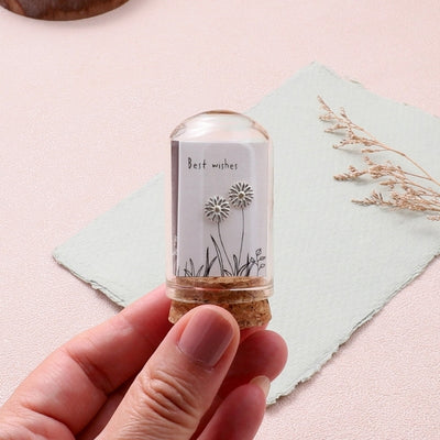 Silver Daisy Best Wishes Stud Earrings | Attic Creations | boogie + birdie