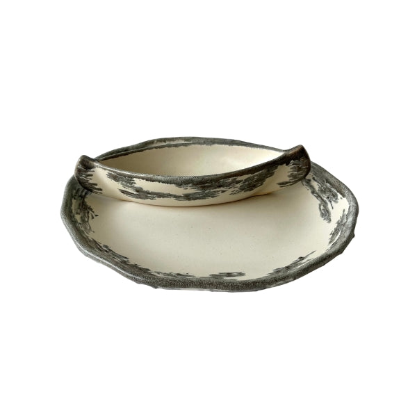 Birch Canoe on the Lake Dip Plate Set | Pavlo Pottery | boogie + birdie