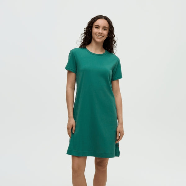 Tidal Teal Birchwood Dress (TCW6234-6037) | tentree | boogie + birdie