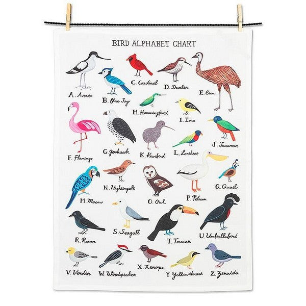 Bird Alphabet Tea Towel | Kitchen | boogie + birdie