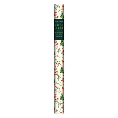 Birds Christmas Gift Wrap | Art File | boogie + birdie