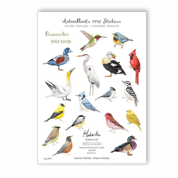 Birds Sticker Sheet | Hobeika Art | boogie + birdie