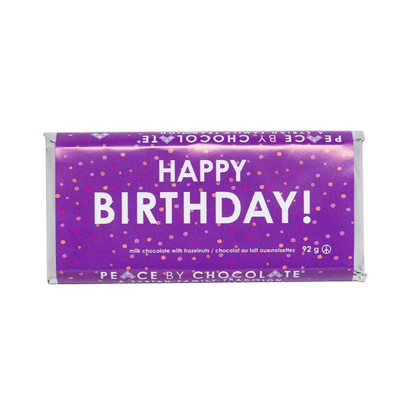 Happy Birthday Chocolate Bar | Peace by Chocolate | boogie + birdie