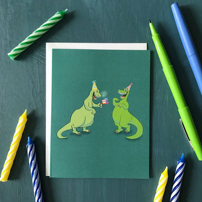 Birthdaysaurus Rex Birthday Card | Carabara Designs | boogie + birdie