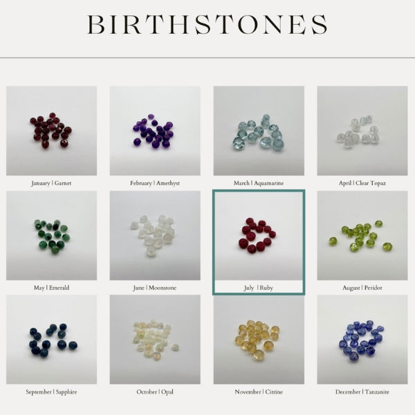 Silver Glow Ruby July Birthstone Necklace | Open Fire | boogie + birdi…

