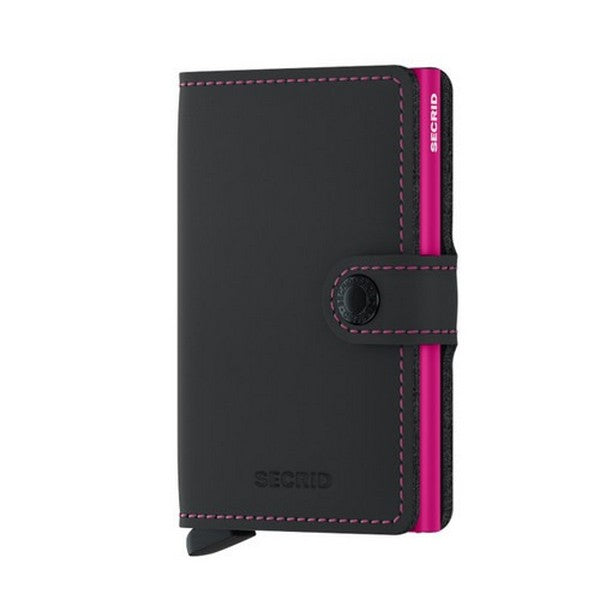 Black & Fuchsia Matte SECRID Miniwallet | Shop a selection of SECRID wallets at boogie + birdie