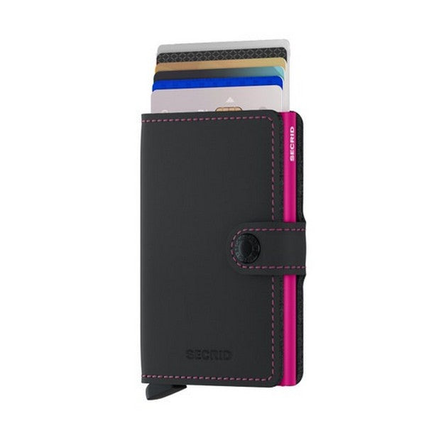 Black & Fuchsia Matte SECRID Miniwallet | Shop a selection of SECRID wallets at boogie + birdie