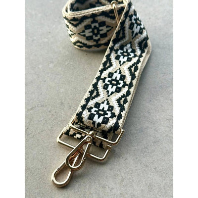 Black & White Crossbody Strap | Justine Brooks | boogie + birdie