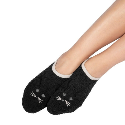 Black Cat Slipper Footlets | Coffee Shoppe | boogie + birdie