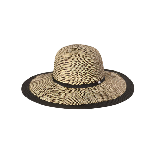 Black Dahlia Wide Brim Hat (HWL-0202-BLACK-OS) | Kooringal | boogie + birdie