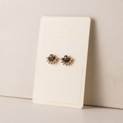 Black Diamond Nico Fan Stud Earrings | Lover's Tempo | boogie + birdie