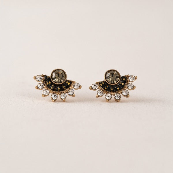 Black Diamond Nico Fan Stud Earrings | Lover's Tempo | boogie + birdie