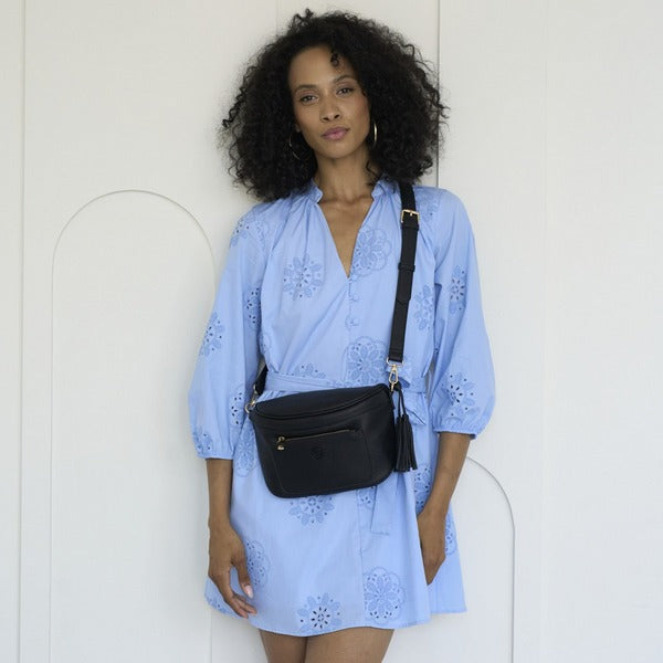 Black Jade Crossbody Bag | espe vegan bags | boogie + birdie