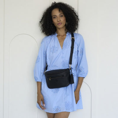 Black Jade Crossbody Bag | espe vegan bags | boogie + birdie