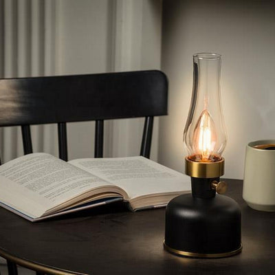Black LED Lantern with Chimney | Indoor + Outdoor Decor | boogie + birdie