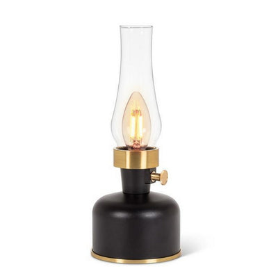 Black LED Lantern with Chimney | Indoor + Outdoor Decor | boogie + birdie