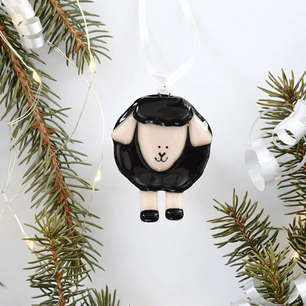 Glass Black Sheep Ornament | Station Pole Nord | boogie + birdie