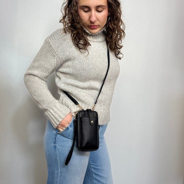 Black Pastel Smartphone Wallet | espe vegan bags | boogie+birdie