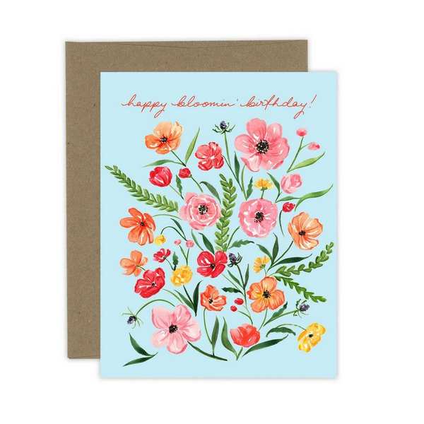 Happy Bloomin' Birthday Card | Almeida Illustrations | boogie + birdie