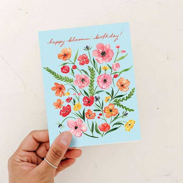 Happy Bloomin' Birthday Card | Almeida Illustrations | boogie + birdie