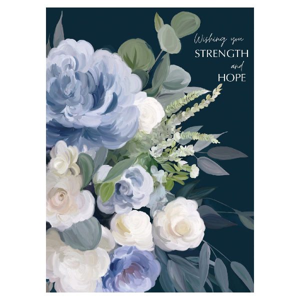 Blue Bloom Sympathy Card | Greeting Cards | boogie + birdie