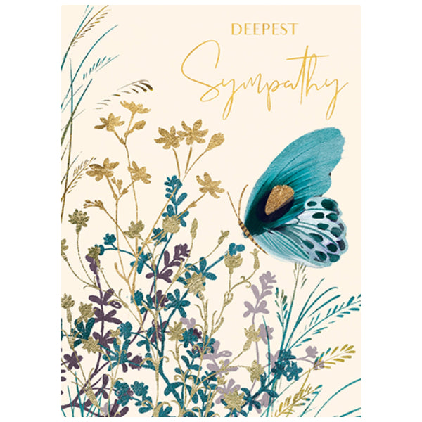 Blue Butterfly Sympathy Card | Greeting Cards | boogie + birdie