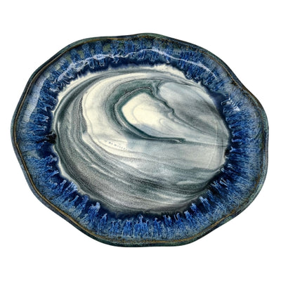 Blue Canoe on the Lake Dip Plate Set | Pavlo Pottery | boogie + birdie