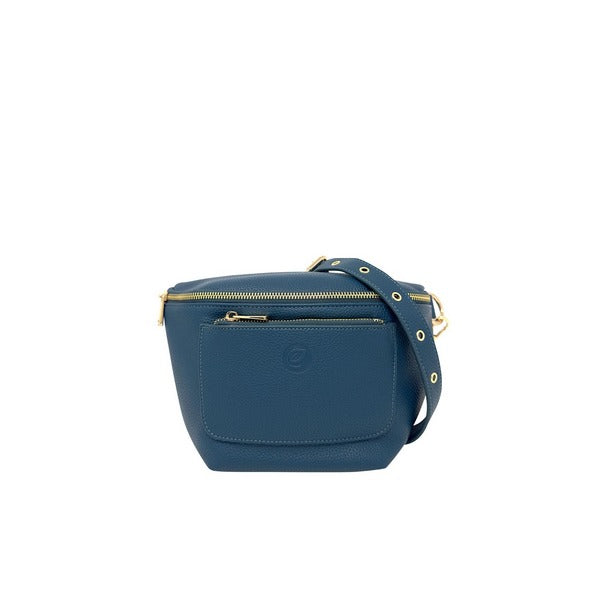 Blue Ellis Crossbody Bag | espe vegan bags | boogie + birdie

