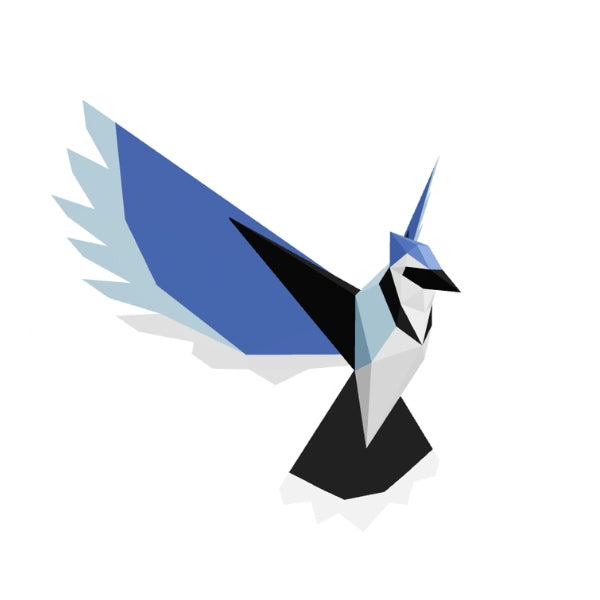Bluejay 3D Paper Craft Kit | Poly Paper Craft | boogie + birdie