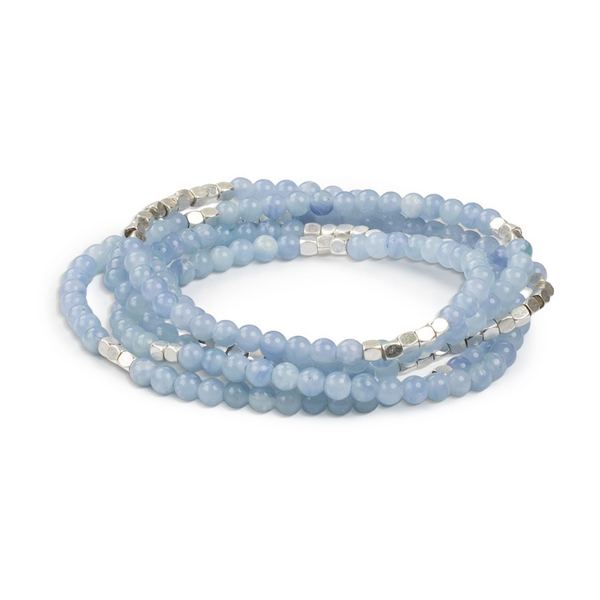 Blue Lace Agate Wrap Bracelet/Necklace | Scout | boogie + birdie