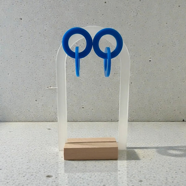Blue Loop Drop Earrings | Ketoora | boogie + birdie
