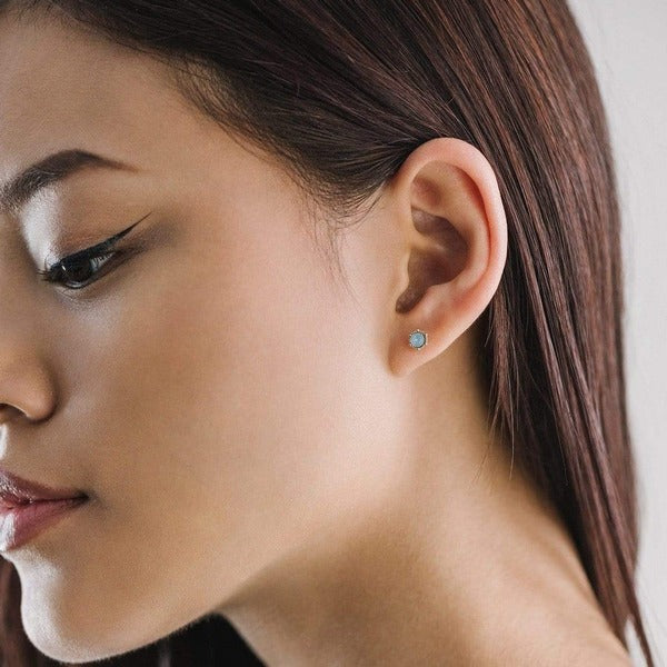 Blue Opal Astrid Studs | Jewellery | boogie + birdie
