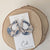Blue & White Floral Teardrop Cork Earrings  | Plum Tree | boogie + birdie 
