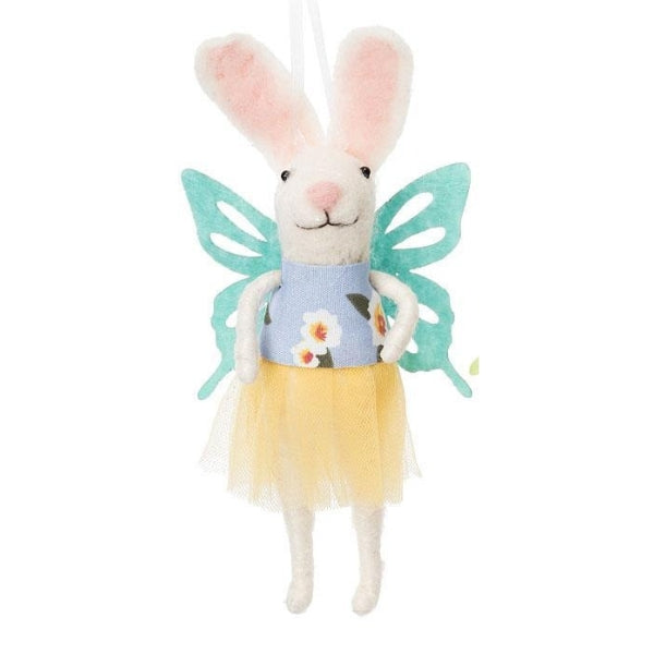 Bunny with Blue Wings Felt Ornament | Shop a selection of ornaments at boogie + birdie