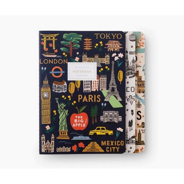 Bon Voyage Notebooks - Set of 3