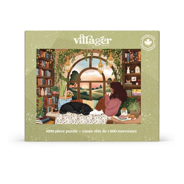 Book Nook 1000 Piece Puzzle | Villager Puzzles | boogie + birdie